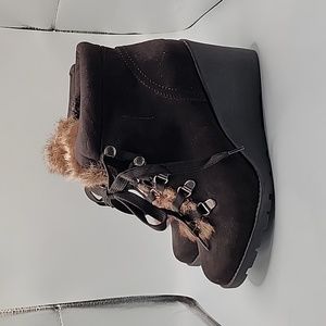 Torrid Sherpa Wedge Bootie